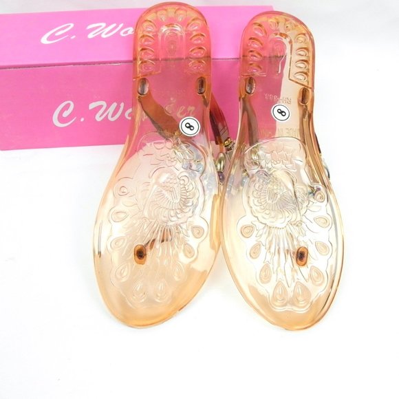 C. Wonder Orange Beaded Sandals - Picture 4 of 5